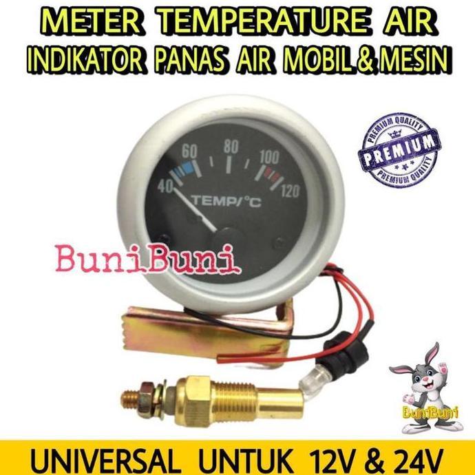 Mellow- Meter Ampere Panas / Amper Meter Temperatur Suhu Air Untuk Mobil & Mesin (Tanpa Kabel)