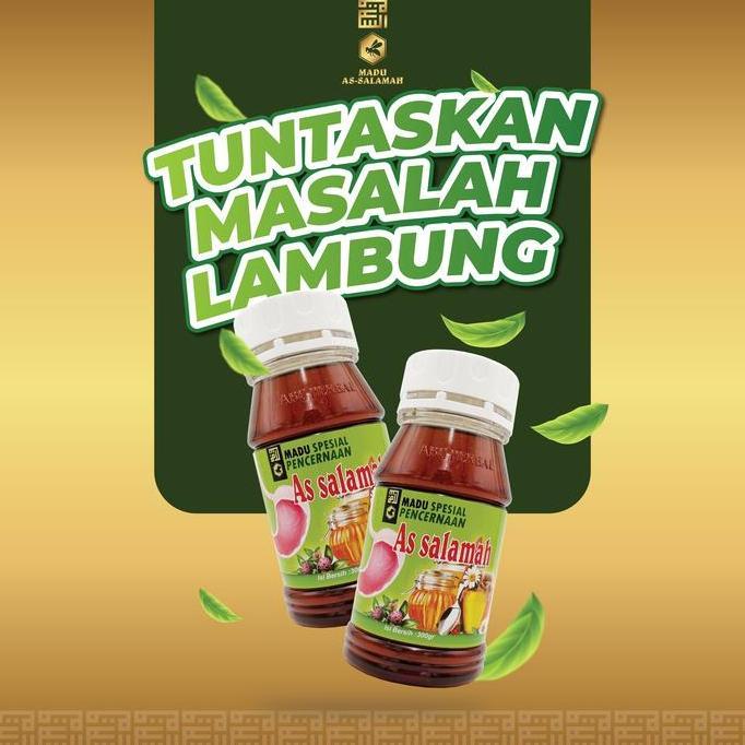 Grl- As Salamah - Madu Herbal Spesial Pencernaan 300 Gram Madu Maag Gerd Dan Asam Lambung