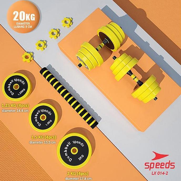 SPEEDS Dumbell Barbel Set 20 Kg 014-2