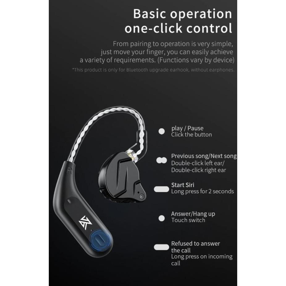 Azrilbagusshop - Kz Az9 Tws Hd Upgrade Earphone Bluetooth Zsn Pro Zst Dq6 Type B & C