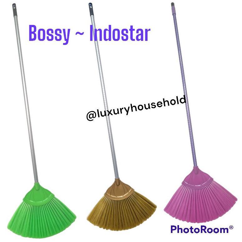 BIG SALE SAPU BOSSY INDOSTAR / SAPU NILON / SAPU MURAH/SAPU KIPAS/BROOM