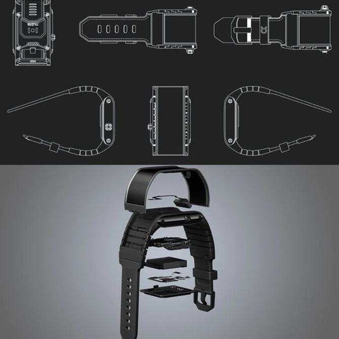 Nubia Watch Smartwatch 4.01 Flexible Amoled Display Bluetooth Green Screen Jam Tangan Layar Unik