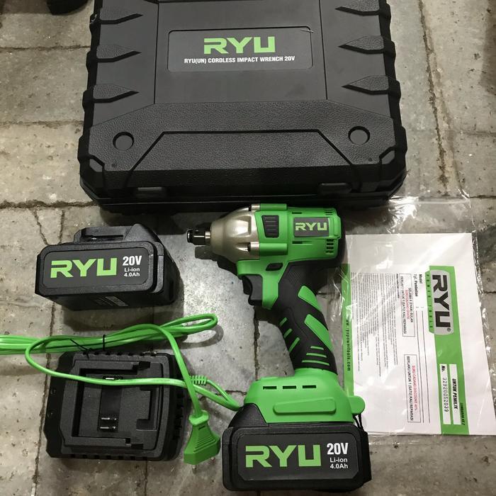 RYU CORDLESS IMPACT WRENCH 20V MESIN IMPACT BATERAI