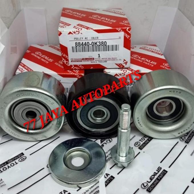 PULLEY TENSIONER FANBELT V-BELT SET INNOVA BENSIN 2005-2015 ORI