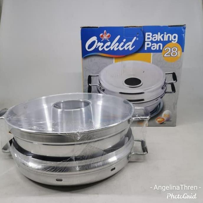 new product baking pan 8 telur 28cm orchid - bakingpan 28cm alumunium