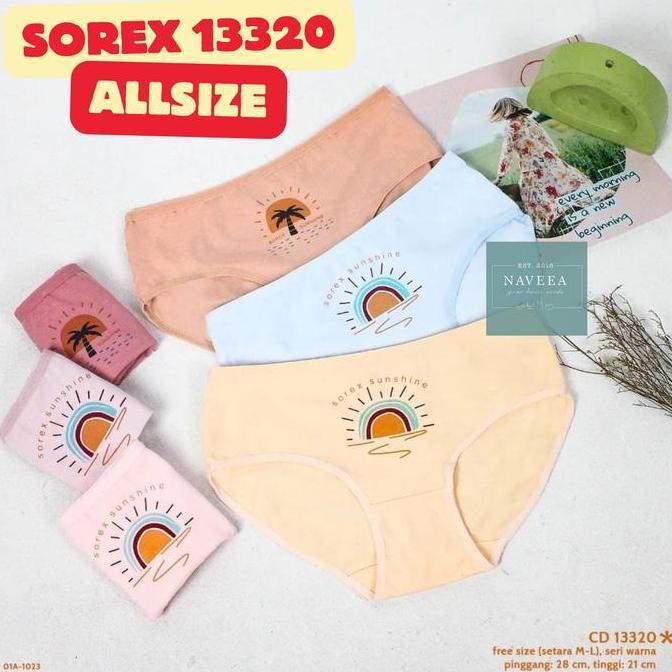 12pcs Celana Dalam Cd Anak Remaja Perempuan Sorex 133320 SuperSoft Lusinan - NVA0545