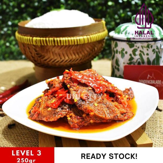 Dendeng Balado Lambok Batokok / Dendeng Basah (Cabe Merah) - ASLI PADANG - Siap Saji