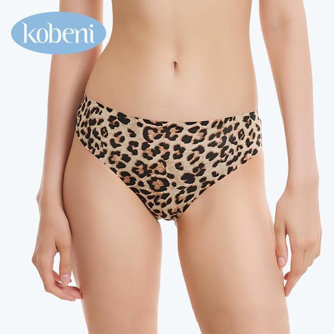 Promo Kobeni Seamless Celana Dalam Wanita Panties Sexy Leopard CD Seamless Pasangan Model Coconut-Se