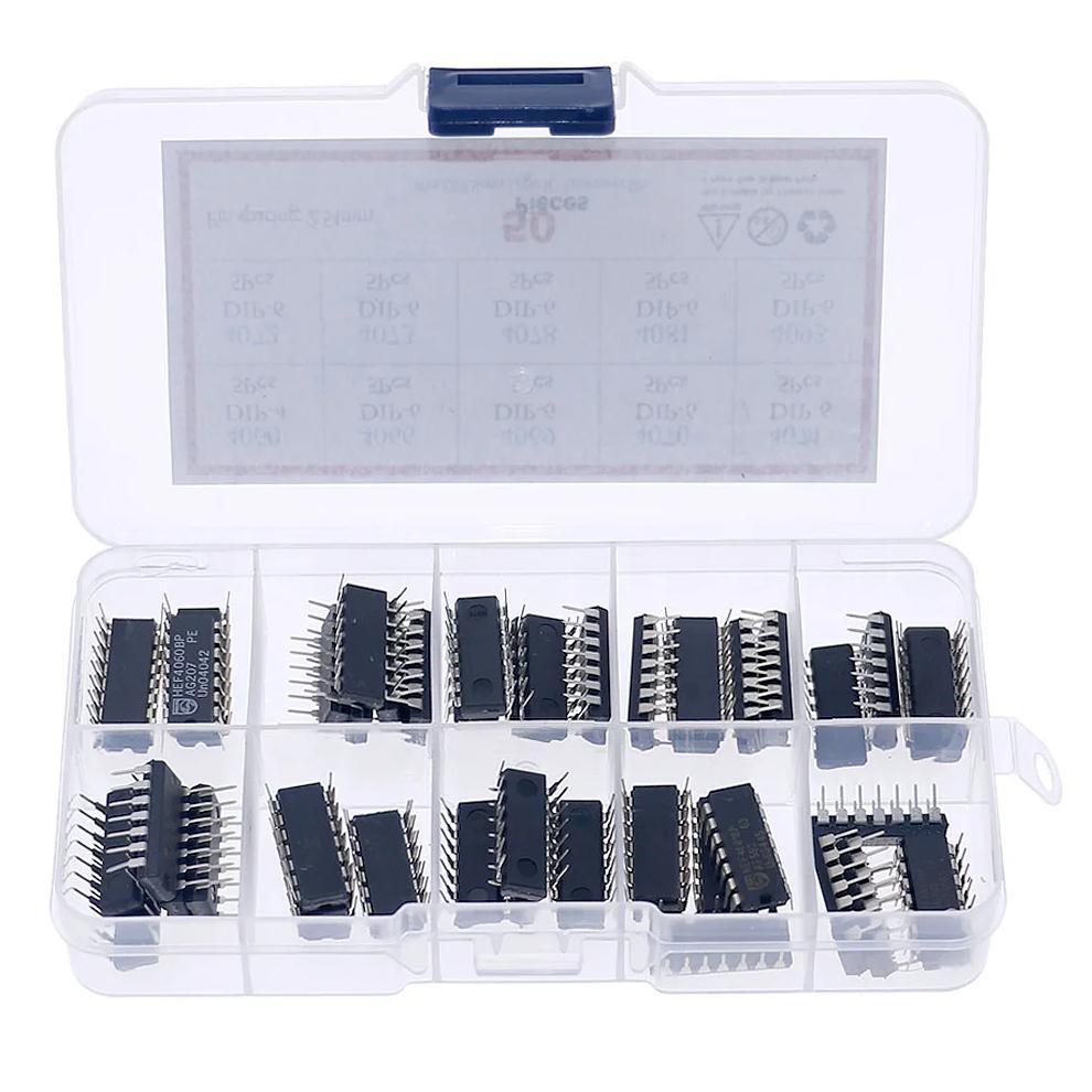 HEF/HCF/CD40XX DIP 4000 Series CMOS Logic IC Assortment Kit 4001 4011 4013 4028 4040 4060 4066 4071 