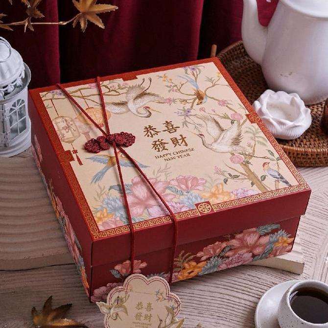 (10SETS) Kotak Hampers imlek/ kotak kue imlek/ dus imlek/ kotak lapis legit kotak CNY 2026