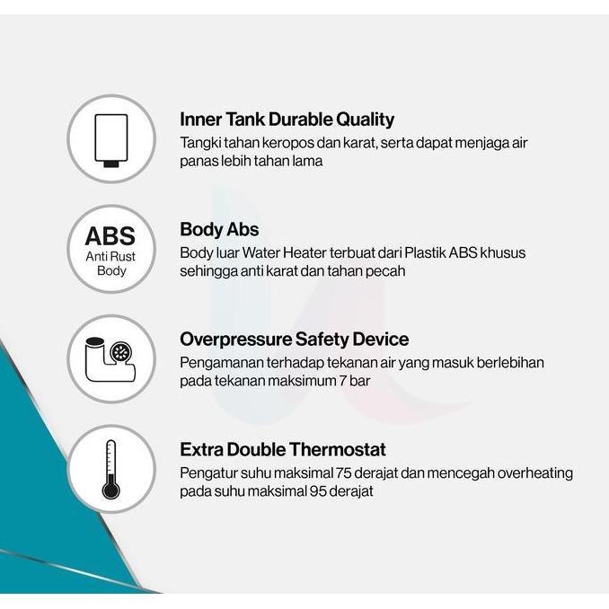 Sale Water Heater Listrik Rinnai 50 Liter (Vertical) Res A50V-10C