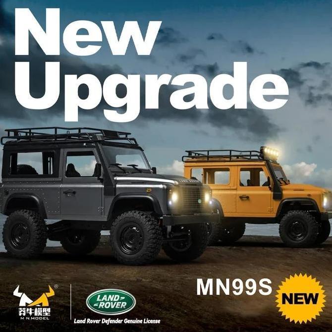 NEW UPGRADE MN99S MN98 RC CRAWLER LAND ROVER DEFENDER RTR FULL PROPO ORIGINAL DAN TERPERCAYA