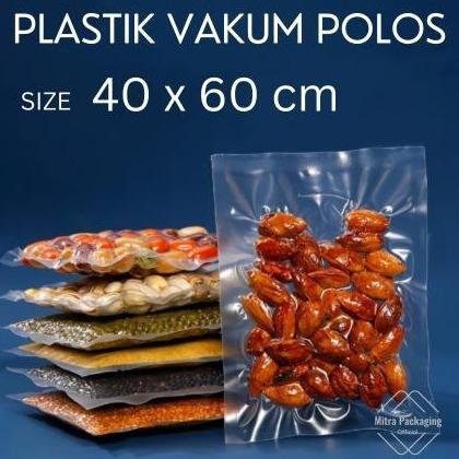 Plastik vacuum makanan POLOS vacuum bag plain vacum sealer 40x60cm isi 1 Pack - 50 pcs FORSALE!