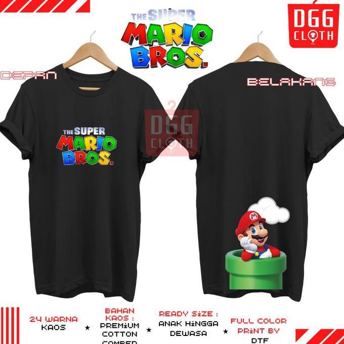 BAJU MARIO BROSS CARTOON,KAOS MARIO BROSS TYPE 4
