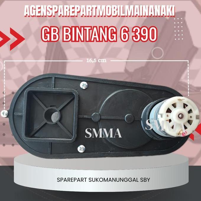 Gearbox Mobil Aki 390 Tanpa Dinamo Pliko/Gear/Mobil Aki/Mobil/Motor Mainan Kode 412