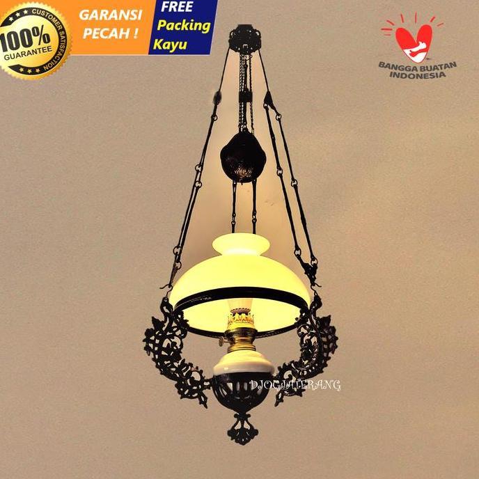 Lampu Gantung Antik Klasik Model Jawa-Betawi Hitam