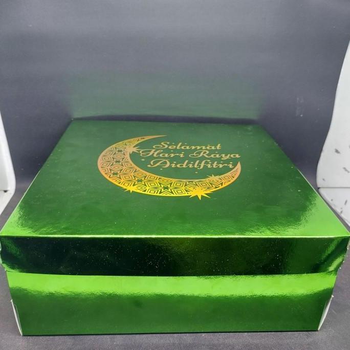 Bestone- Dus lebaran Kotak Kue hijau 22 x 22