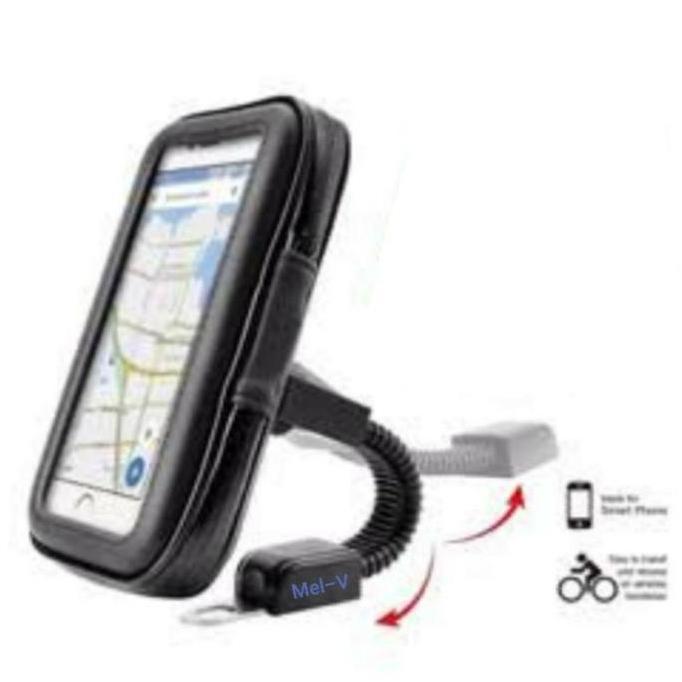 Holder Hp Sepeda Motor Waterproof - Holder Gps Handphone Sepeda Motor