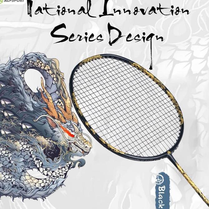 ALPSPORTS Raket Bulutangkis ALP SL 4U Max 28lbs (Standar 21Lbs)Serat Fiberglass Seimbang Cocok Pemul