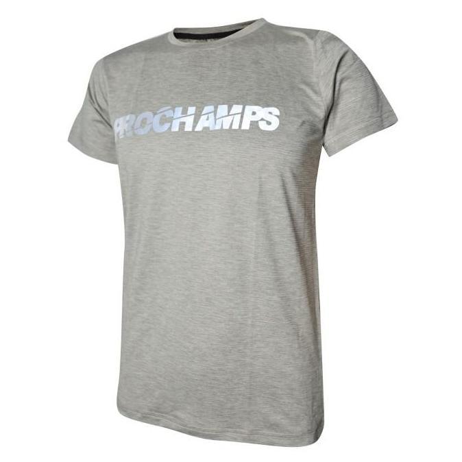 Kaos Jersey Badminton Prochamps Polos Grey 026 (Reflectif)