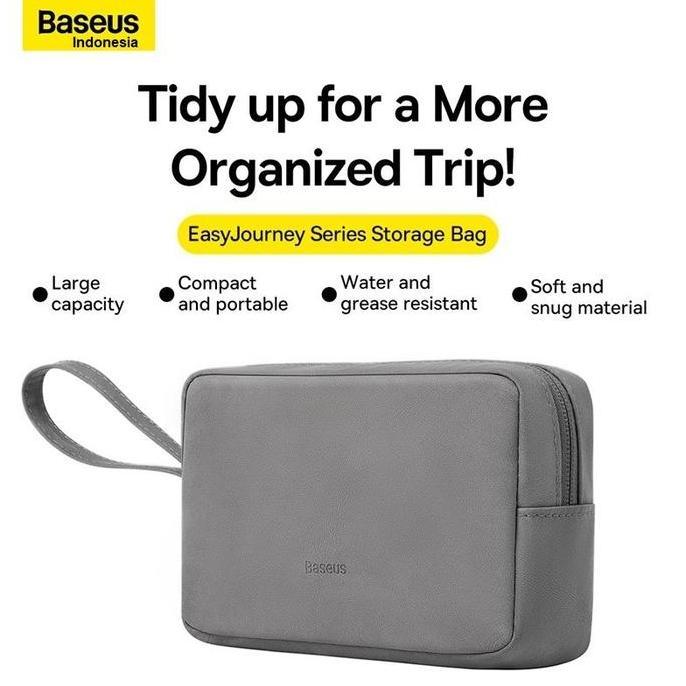 PERFA_KENI - BASEUS EASYJOURNEY TRAVEL AKSESORIS KIT STORAGE BAG POWERBANK KABEL CHARGER DOMPET TAS 