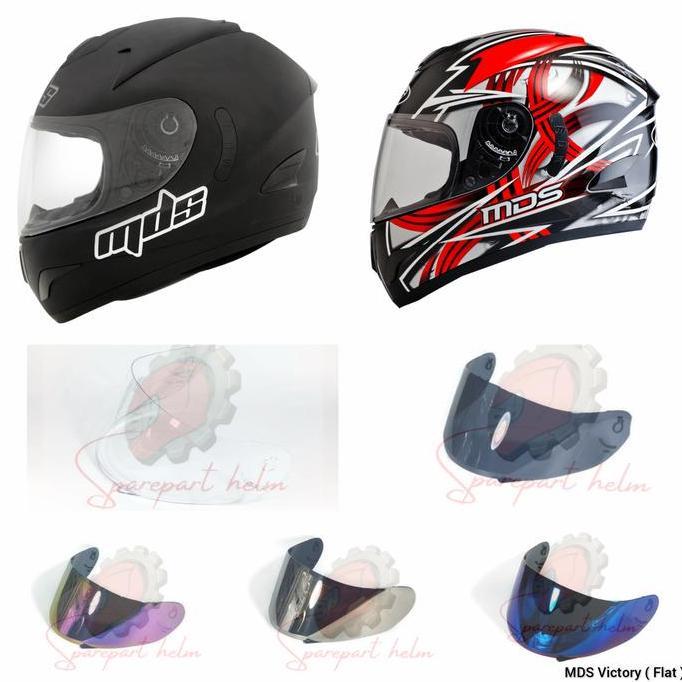 Kaca helm Flat / Datar MDS Victory Flat Visor MDS Victory