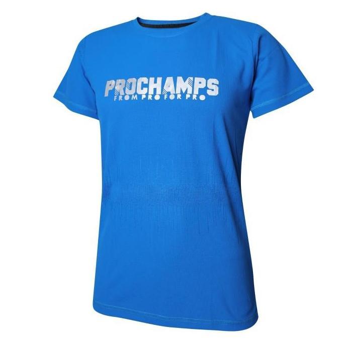 Kaos Jersey Badminton Prochamps Polos Biru 048 (Reflectif)
