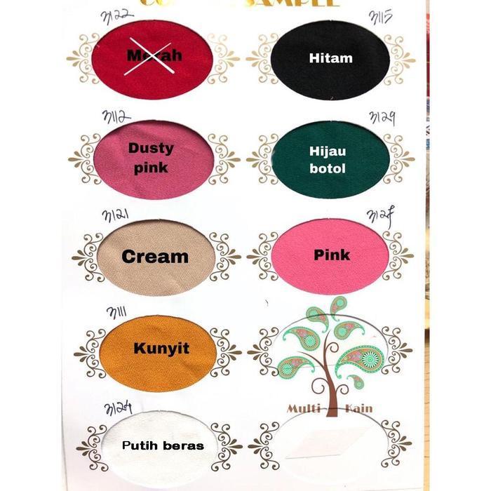 (Termurah) Multi Kain Wollycrepe Wolicrepe Wolycrepe Caltri Roll Per 50 Yard Bestseller