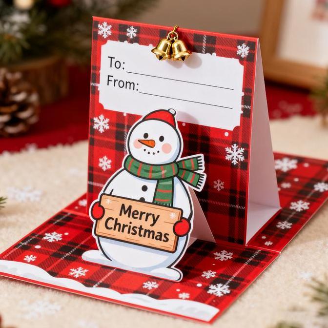 Merry ChristmasHadiah Natal Kartu Ucapan Natal Hadiah dengan Pohon Natal Hadiah dengan Dekorasi Nata