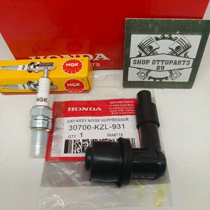 Promo TUTUP BUSI + BUSI KZL HONDA BEAT FI, SCOOPY FI, SPACY FI ASLI ORIGINAL Motorcycle Diskon