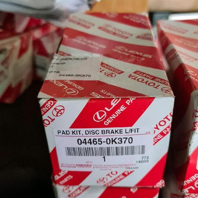 Kampas Rem Depan Fortuner VRZ SRZ 04465-0K370 Promo
