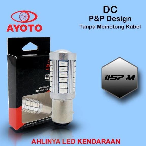 Promo LAMPU AYOTO REM MOTOR MOBIL S25 SOCKET BAYONET DC (REM KEDIP ) Diskon