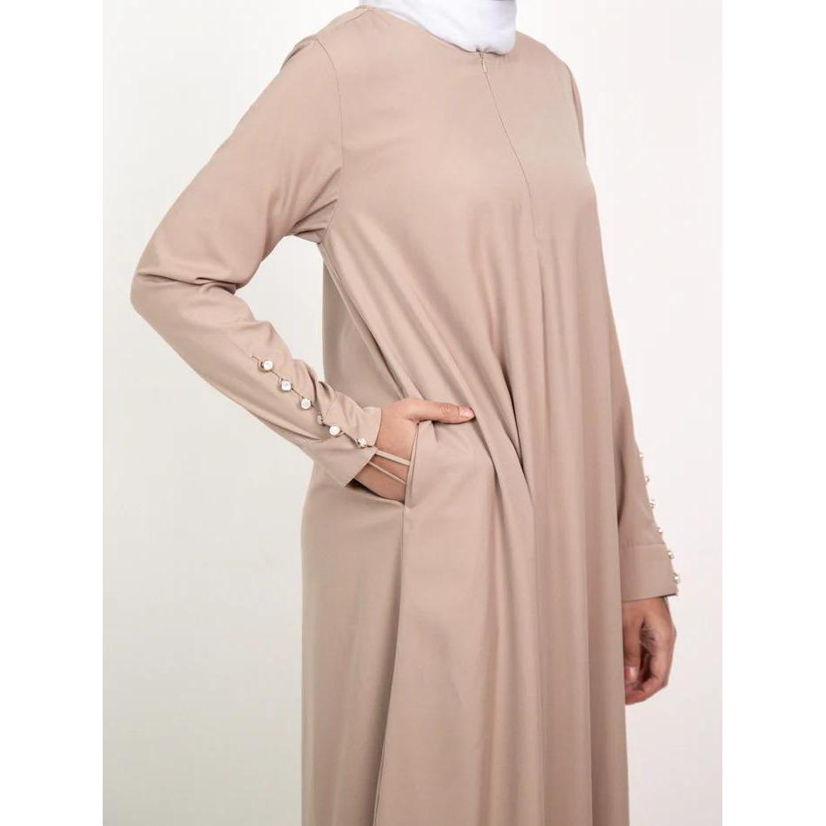 (Terbaru) Elzatta Gamis Lengan Kancing Gamis Dress Panjang Dewasa Baju Muslim Baju Muslim Jubah Elza