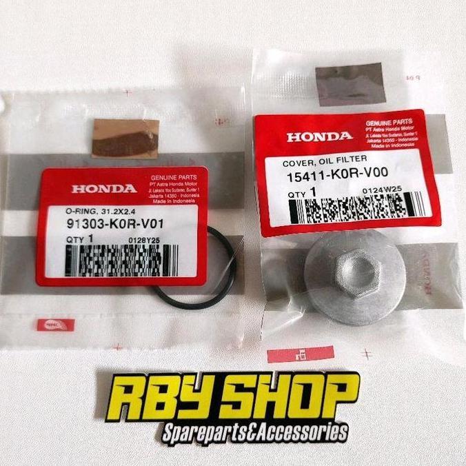 Promo Baut Tutup Saringan Filter Oli PCX 160 ADV 160 Vario 160 Stylo 160 Beat K1AL Original Honda Di