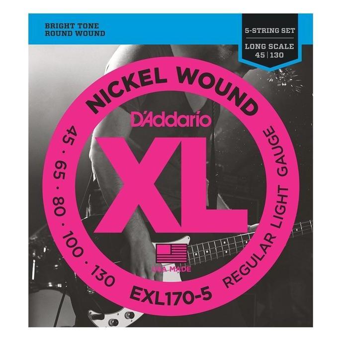 D'ADDARIO STRING BASS SOFT EXL170-5 (5 STRING) BMJ