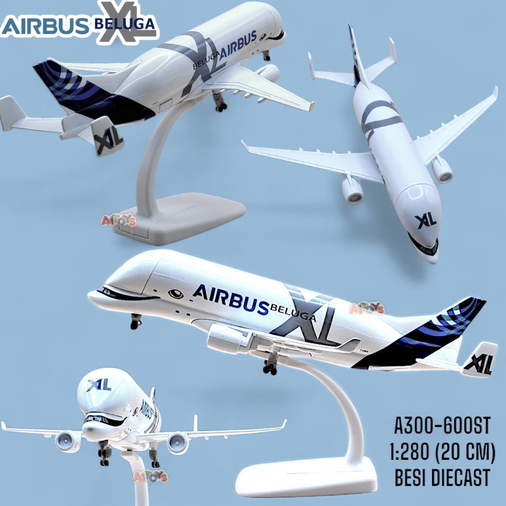 Diecast pesawat Beluga XL diecast pesawat besi diecast pesawat terbang Beluga mainan pesawat Beluga 