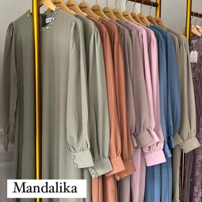 mandalika dress polos cantik