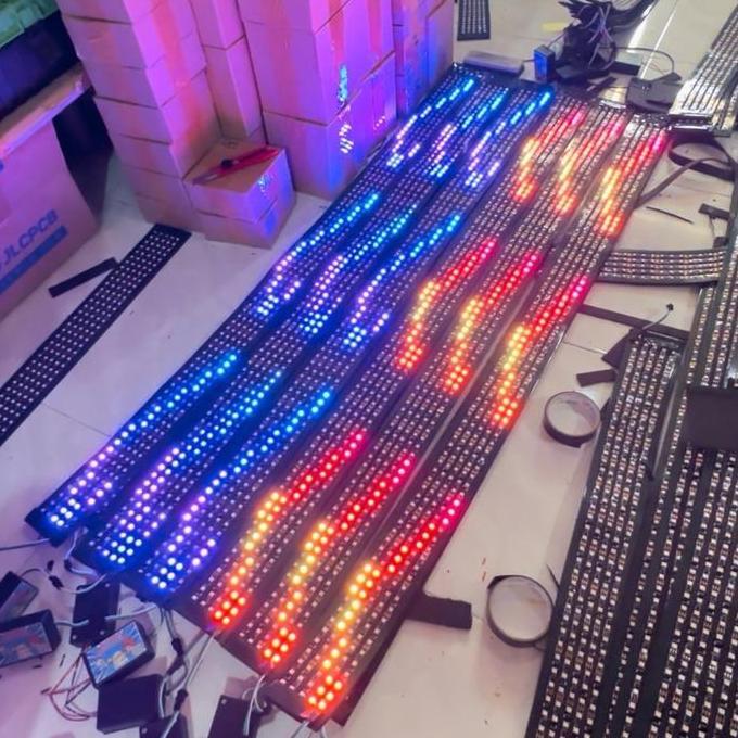 STROBO RUNNING TEXT 5 BARIS WIFI RUBAH TEXT VIA HP LED FLEKSIBEL ORIGINAL DAN TERPERCAYA