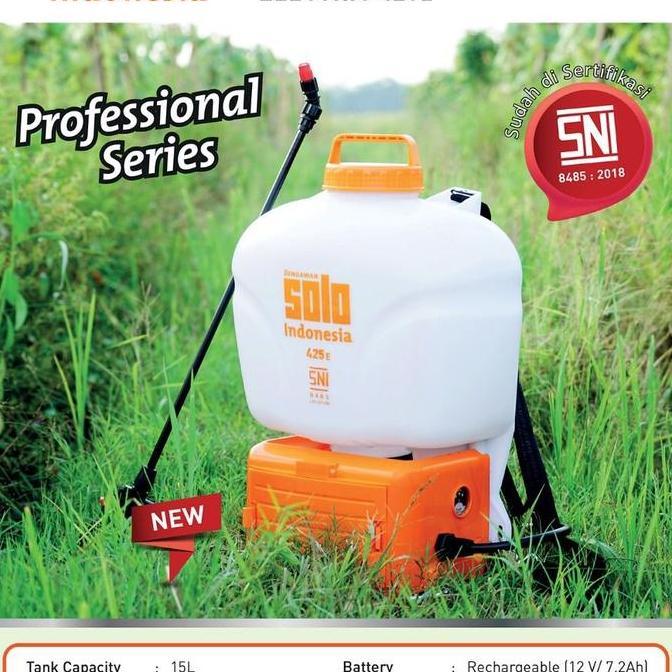 Sprayer Solo 425E Sprayer elektrik Aki Mesin Semprot rumput