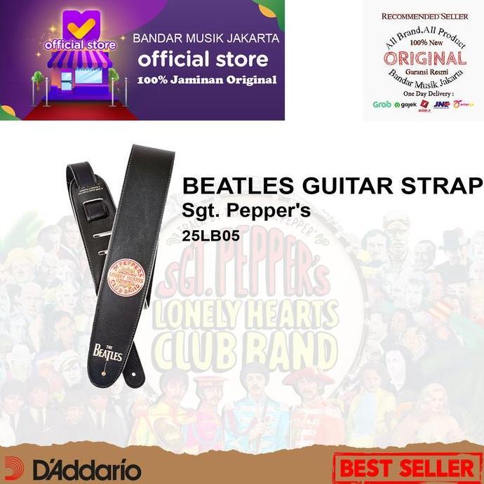 D'ADDARIO VEGAN STRAP-SGT PEPPER TS LHCB 25LB05