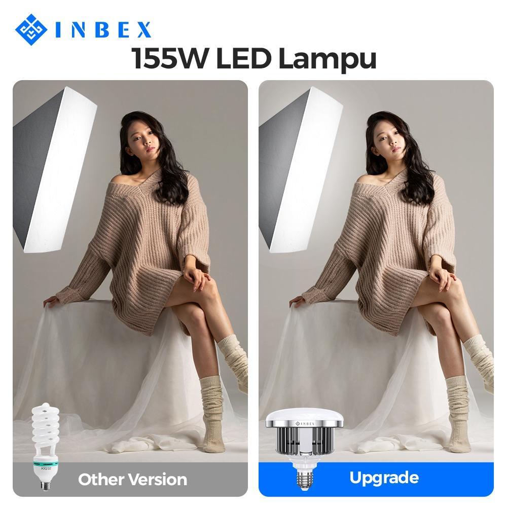 Inbex Lighting Studio Softbox Lighting Paket Studio Foto Light Stand 2M + Softbox/Untuk Live Streami