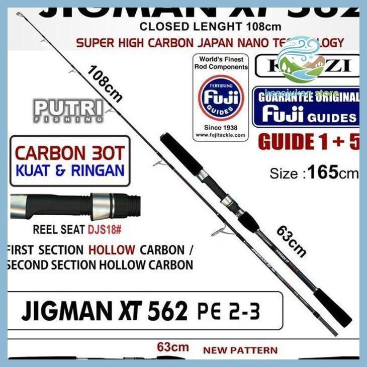 (PANCING) JORAN KENZI JIGMAN XT 562 FUJI GUIDES PE2-3 PE3-4 PE 4-5 JIGGING SPINNING GOOD QUALITY