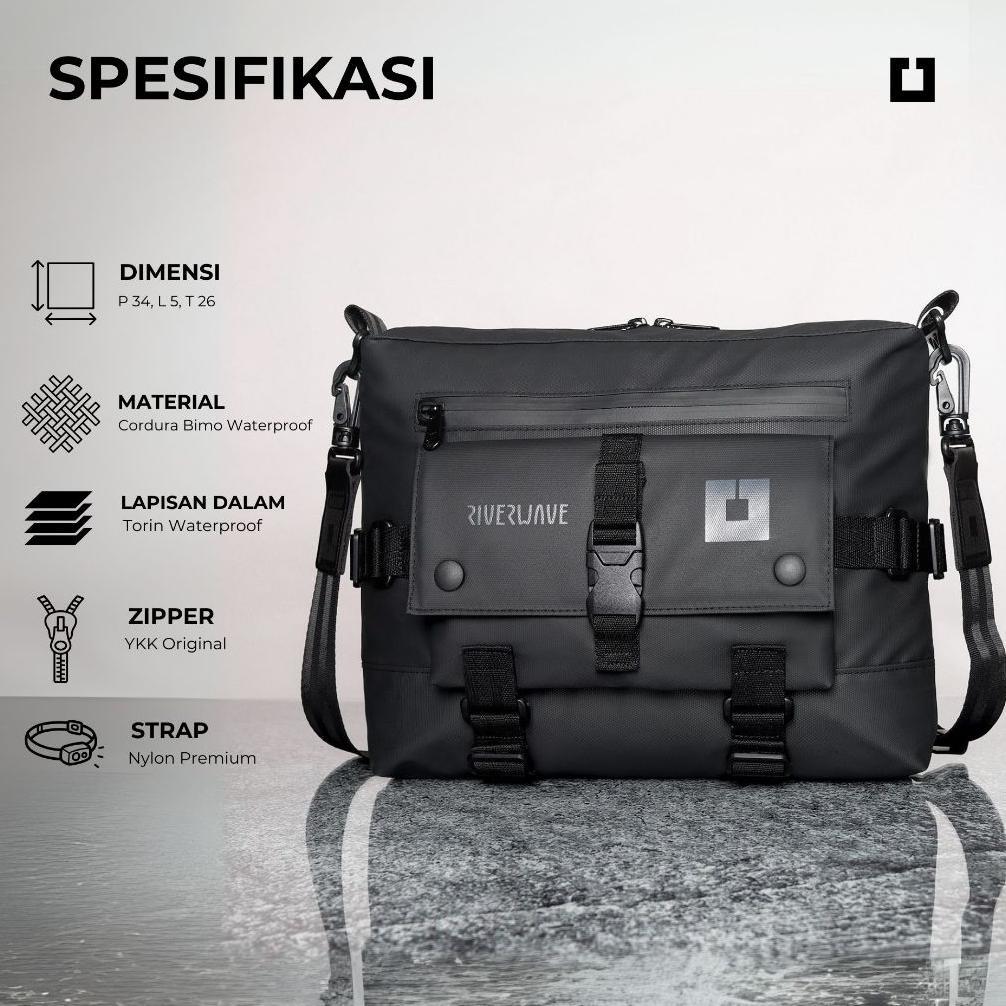 Hot Slingbag Riverwave Brazos Tas Selempang Pria Anti Air Water Resistant