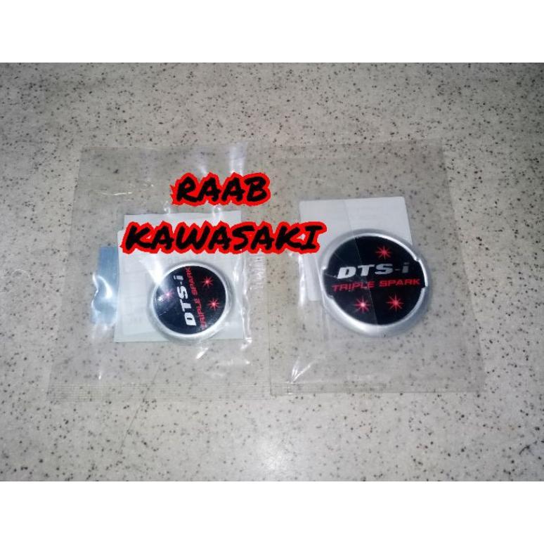 STIKER EMBLEM COVER BAK MAGNET DAN KOPLING SET PULSAR NS 200 ORIGINAL KAWASAKI