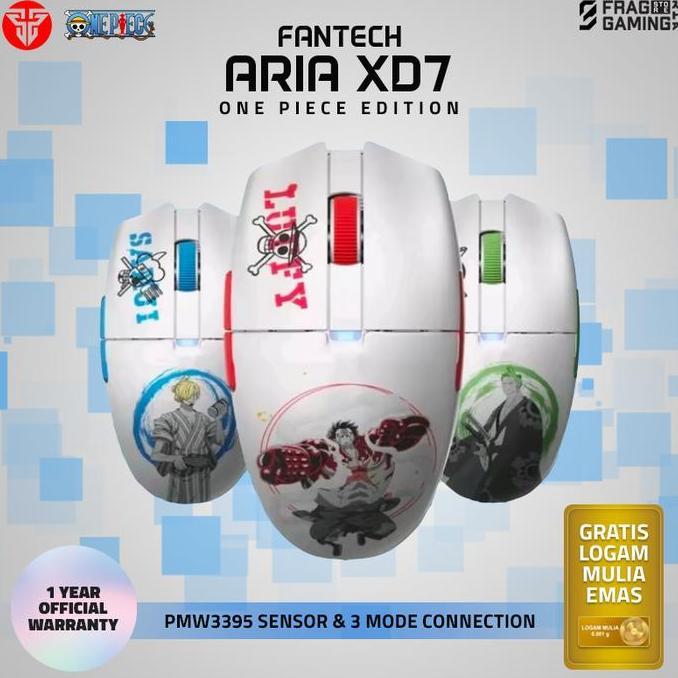 Fantech Aria Xd7 Luffy / Roronoa Zoro / Sanji One Piece Edition Mouse Wireless Gaming Xd 7 Wired&Wir