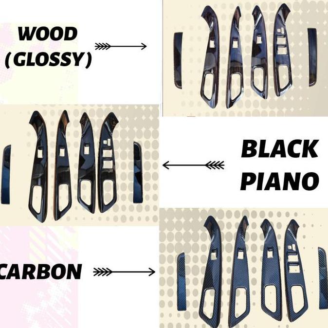 Panel Arm Rest Dashboard Grand Innova Wood Carbon Black Piano 2004 2005 2006 2007 2008 2009 2010 201