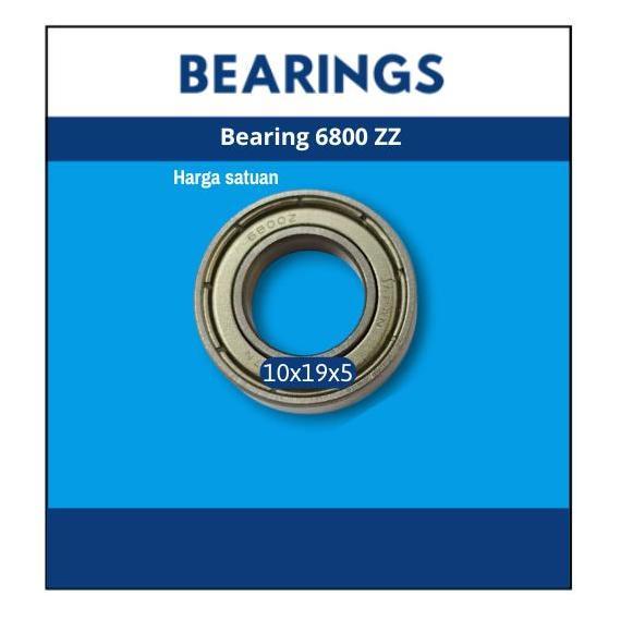 Promo Bearing 6800 ZZ N*N Double Tutup Besi Bearing 6800Z Diskon