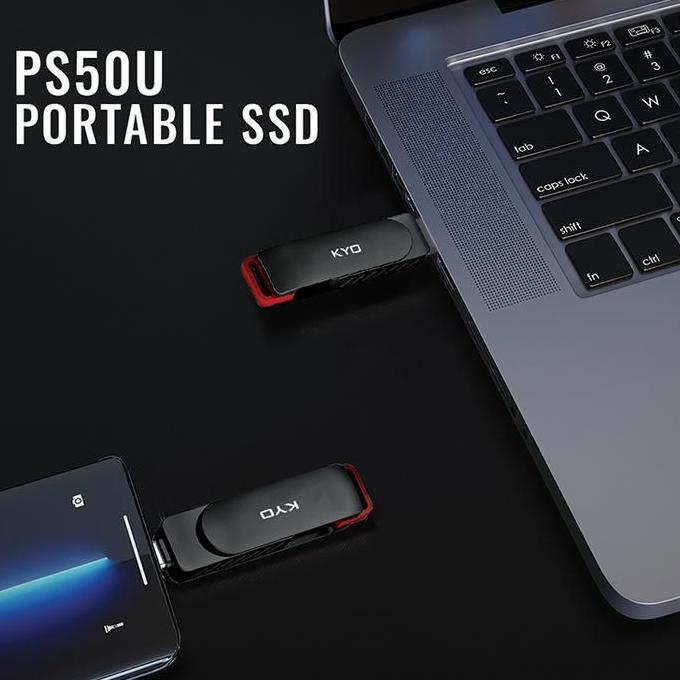 Kyo Ps50 Ps50U Ps50S 128Gb Portable Ssd Usb 3.2 Type C External Ssd Eksternal Ussd Diskon