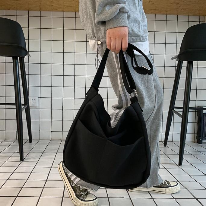 hot deals ins jepang tas kanvas wanita liar fashion messenger tas harajuku ulzzang gaya malas mahasi