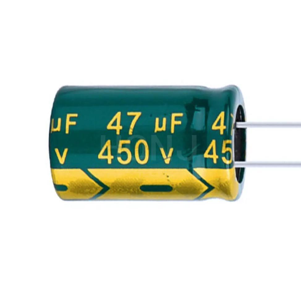 2/5/10PCS 450V47UF Aluminum Electrolytic Capacitor Original Low Esr/impedance High Frequency Size 16